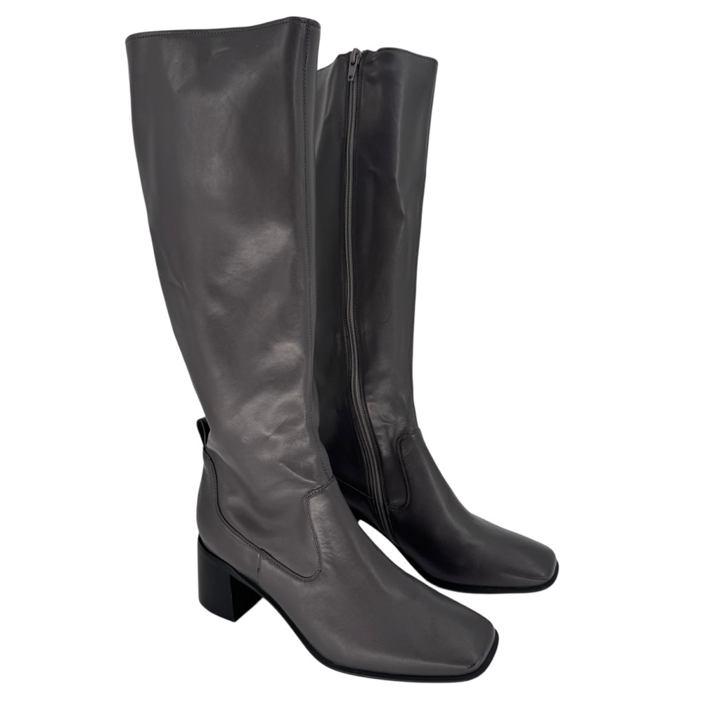 Jeffrey Campbell Women’s Hot Lava K2 Block Heel Grey Boots 8.5 READ